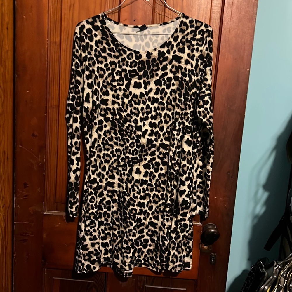 Cheetah print dress